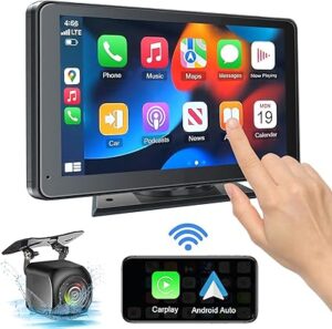 Portable Newest Wireless Apple CarPlay and Android Auto Screen for Car