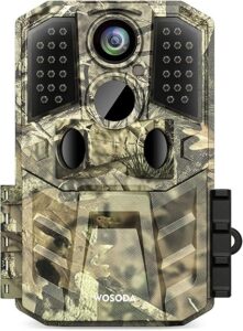 36MP 1920P Trail Camera, Game Camera with Night Vision Motion Activated 0.2s Trigger Time 120° Wide Sensor Hunting Deer Cam Waterproof with 2'' LCD for Outdoor Wildlife Monitoring