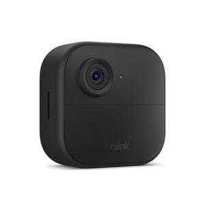 Blink Outdoor 4 (newest model), Wire-free smart security camera, two-year battery life, two-way audio, HD live view, enhanced motion detection, Works with Alexa